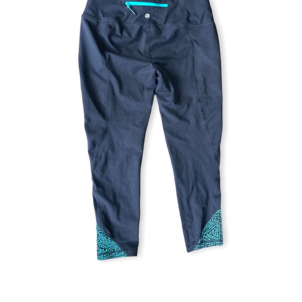 Tangerine | Dark Gray and Teal Workout Capri sz Small - Picture 4 of 6